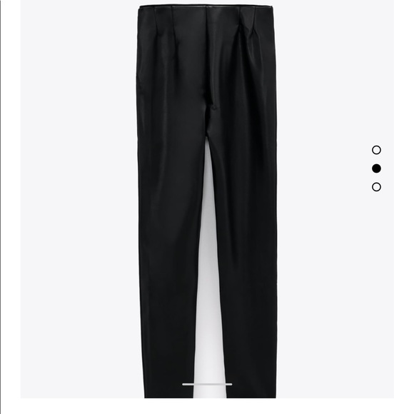Zara Faux Leather Leggings - Picture 3 of 12